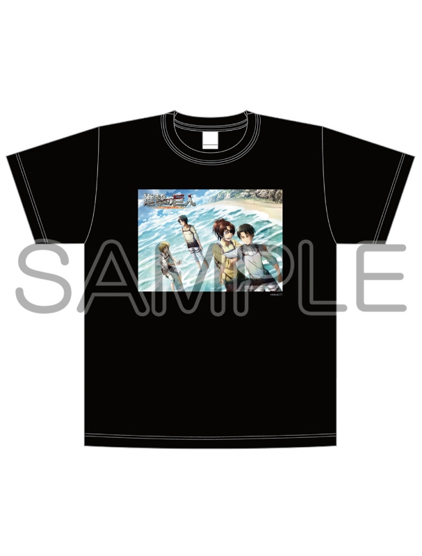 進撃の巨人 描きおろし 海ver Tシャツ が21年6月に登場 アニメグッズ情報屋