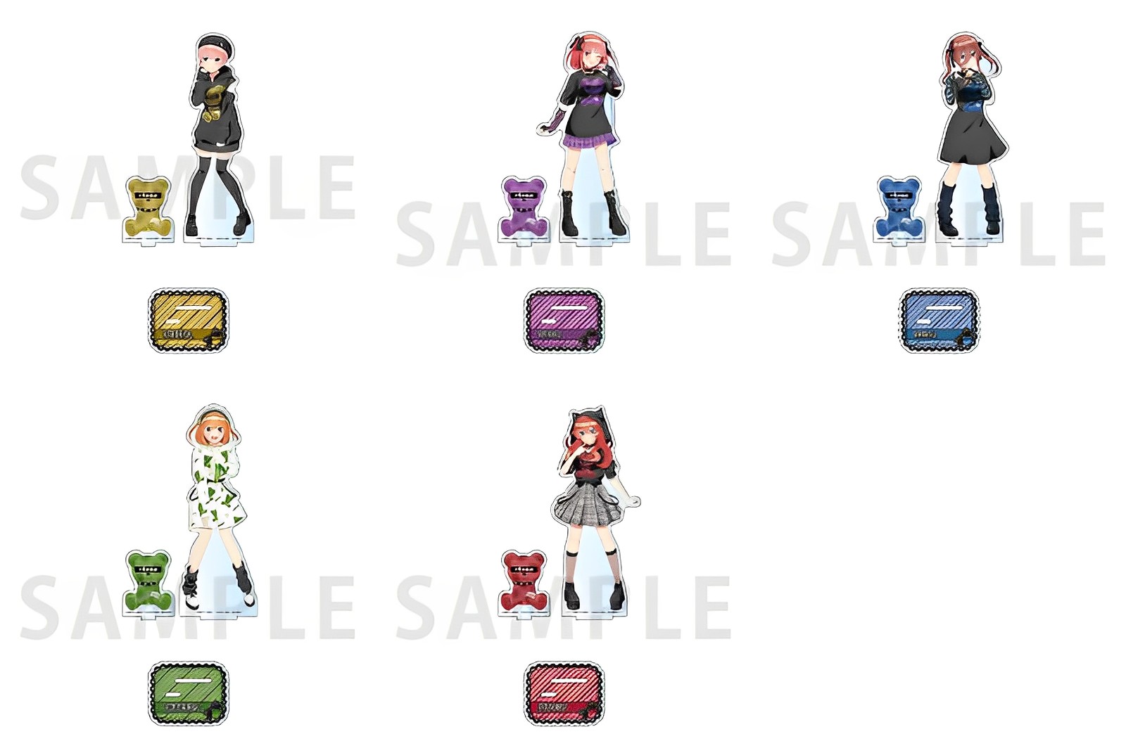 五等分の花嫁 サブカルパンク コミケ c102 アクリルスタンド 全